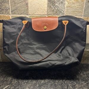 Longchamp Black and Brown Women's Bag